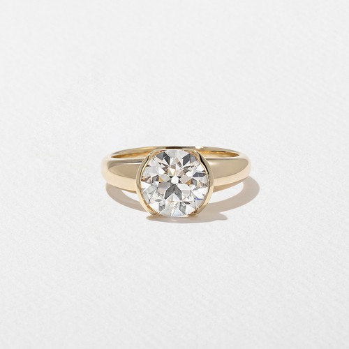 55ct antique round cut lab - round,